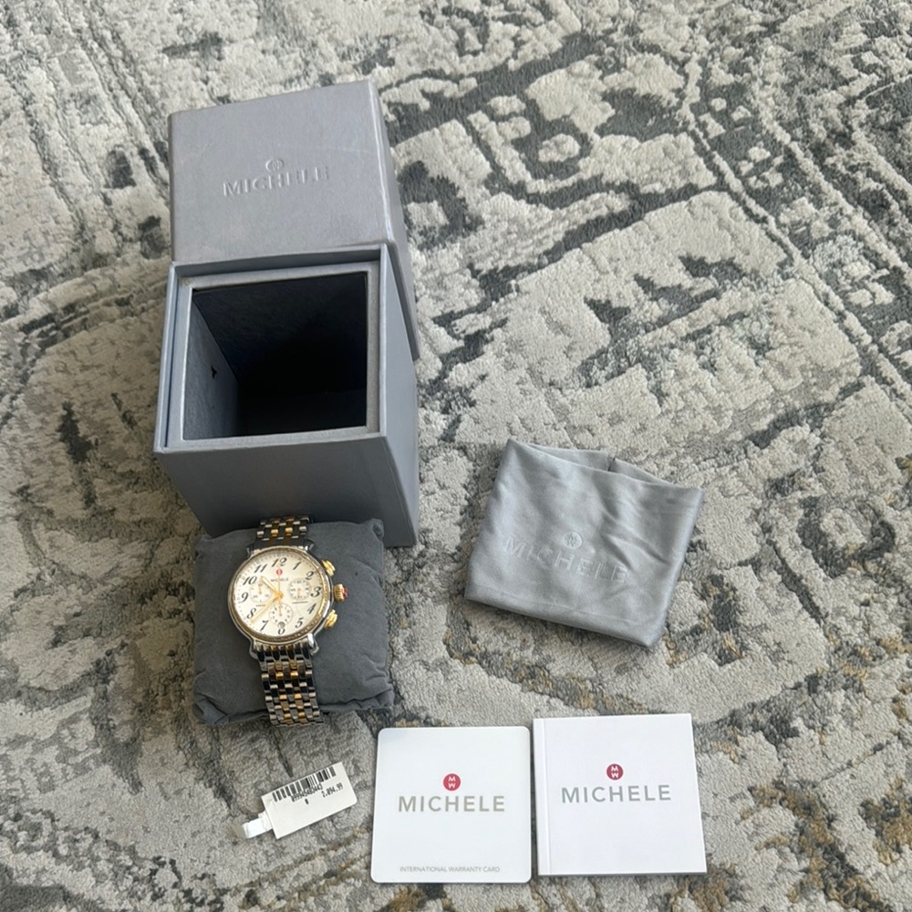 Michele Gold and Silver Luxurious Watch